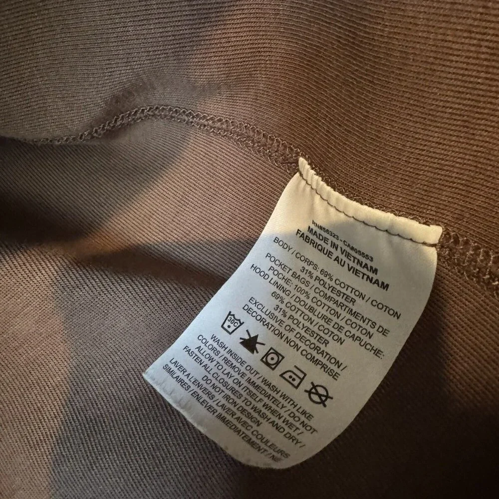 Nike Women's Tech Fleece Cape Full Zip Sweatshirt Brown/Purple Medium EUC